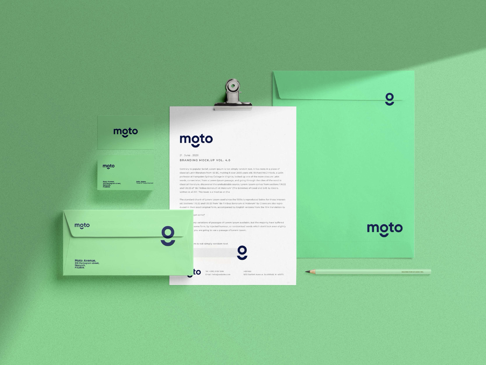 Moto — Stationery